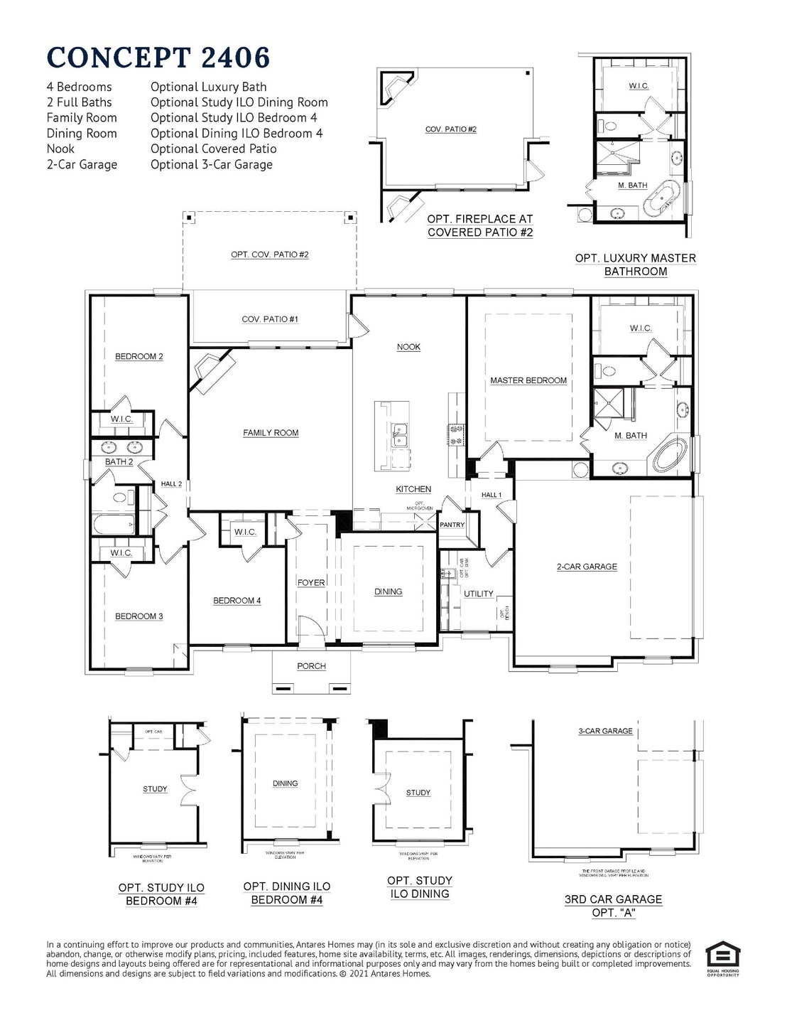 Floorplan 2406. New Home in New Fairview, TX