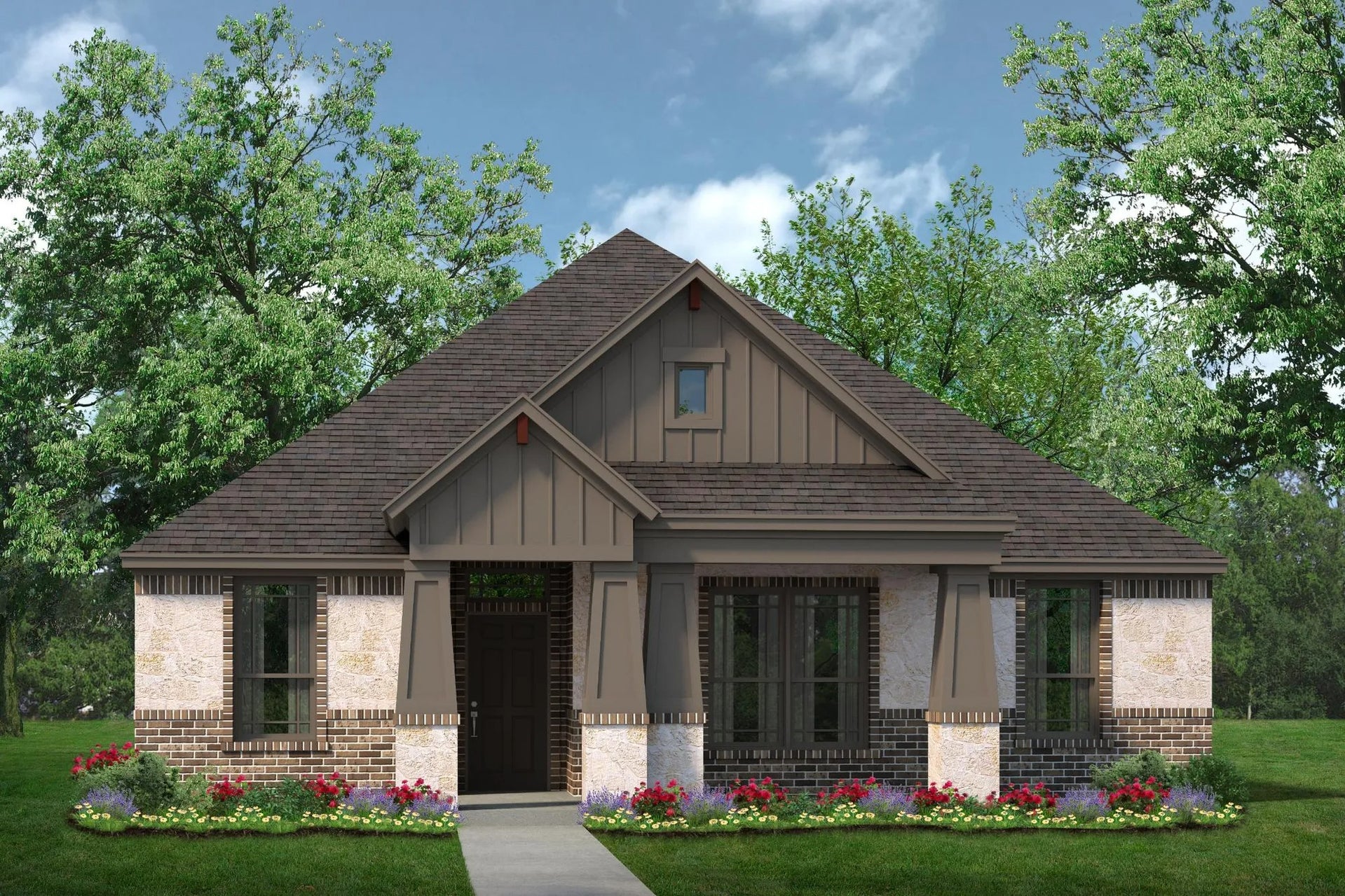 2086 D with Stone. 2,114sf New Home in Heartland, TX