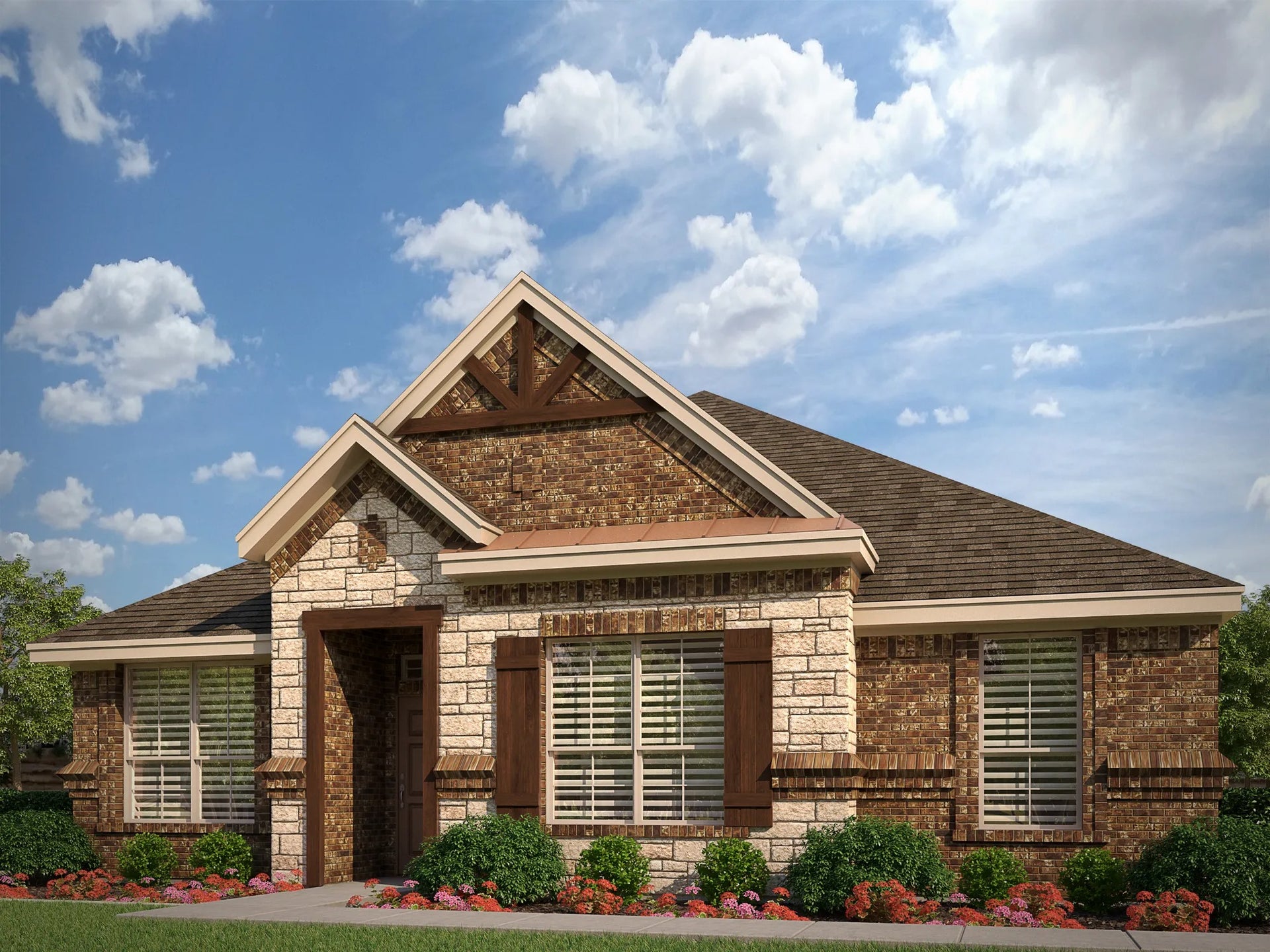 2129 C with Stone. 4br New Home in Heartland, TX