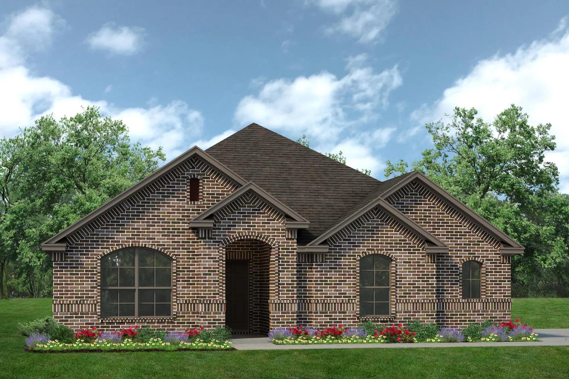 2186 A with Outswing. 4br New Home in Weatherford, TX