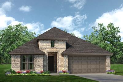 2186 B with Stone. New homes in Crowley, TX