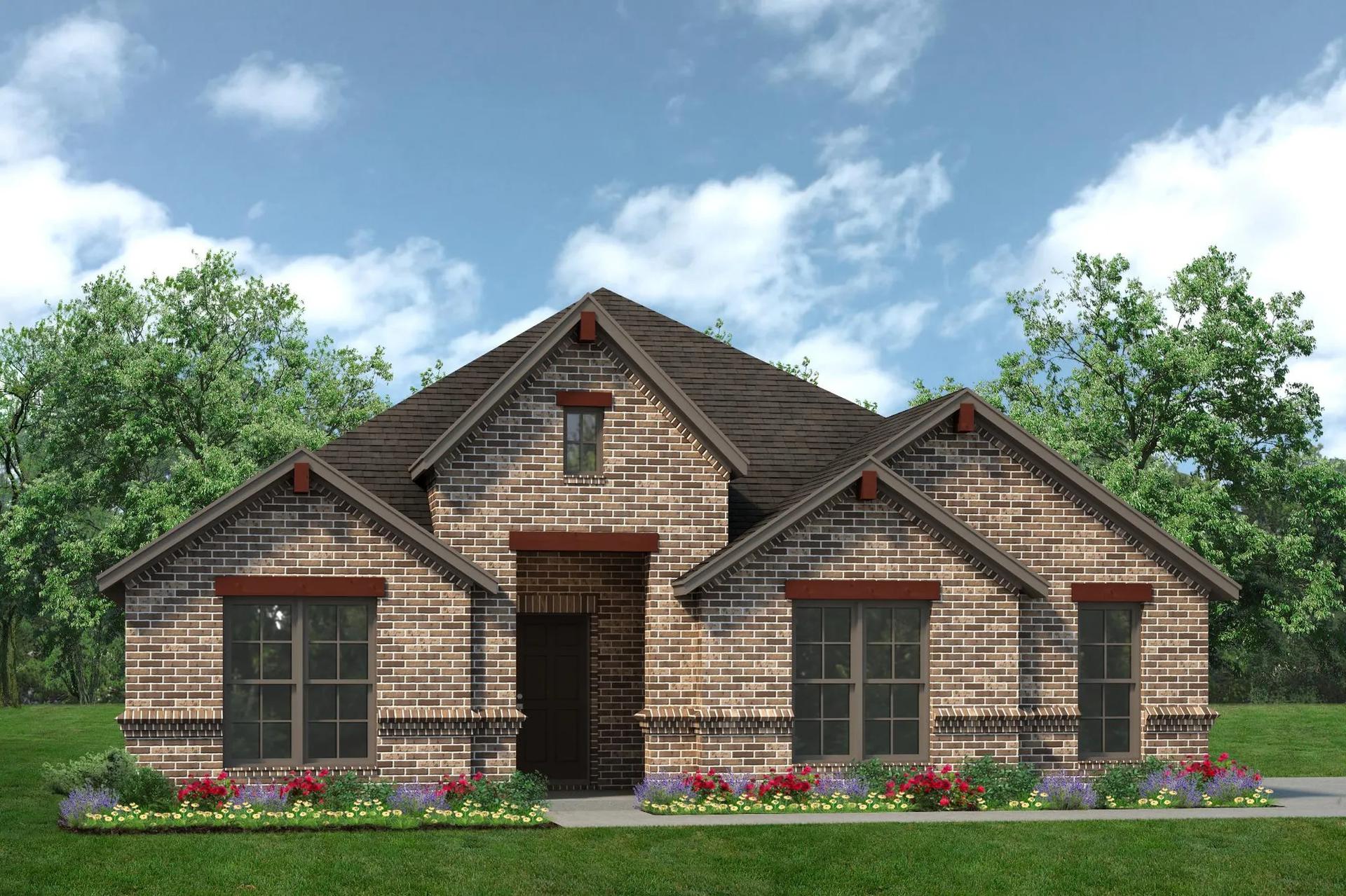 2186 C with Outswing. 4br New Home in Weatherford, TX