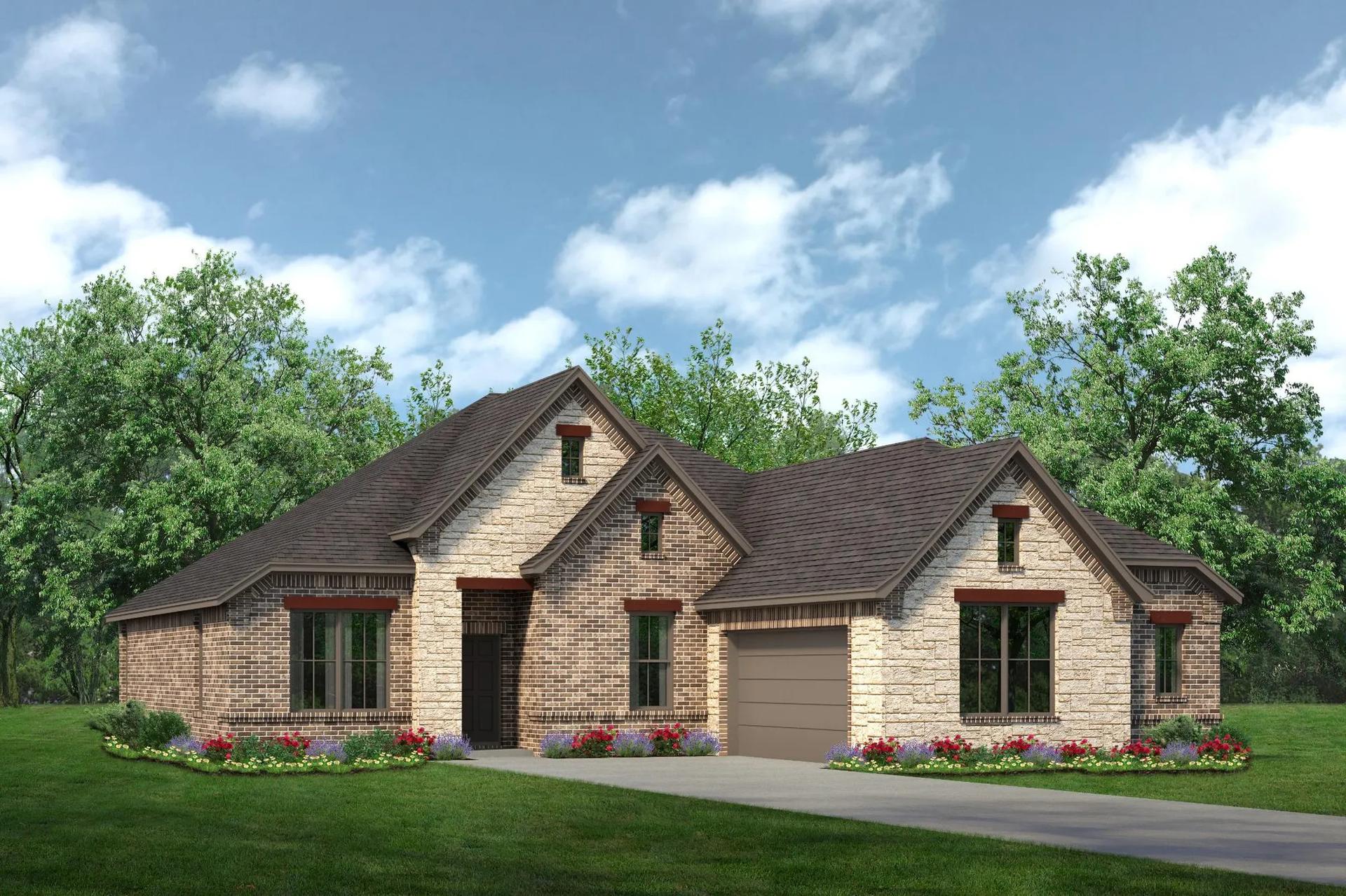 2267 D with Stone. Concept 2267 New Home Floor Plan