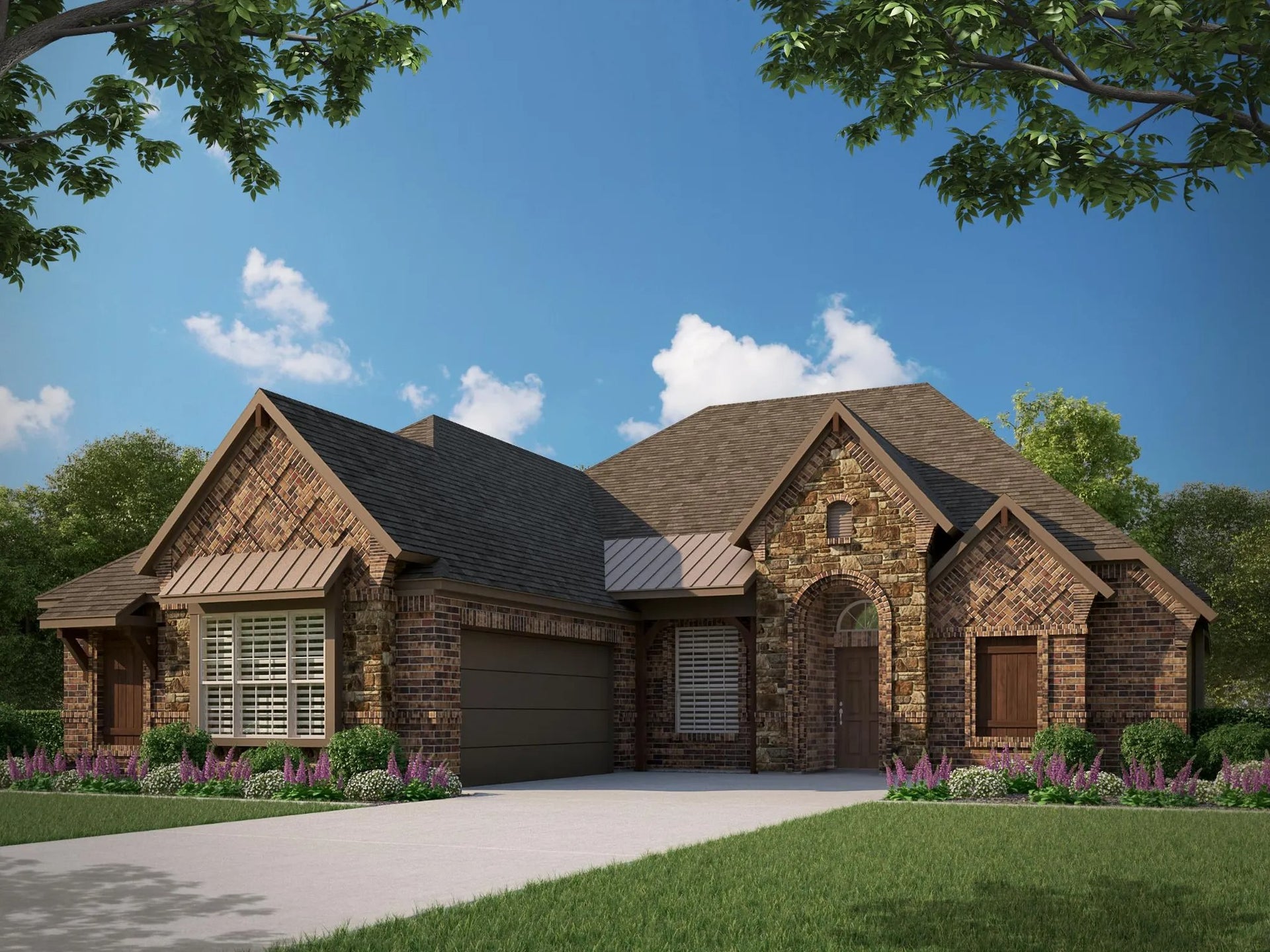 2404 D with Stone. 2,404sf New Home in Granbury, TX
