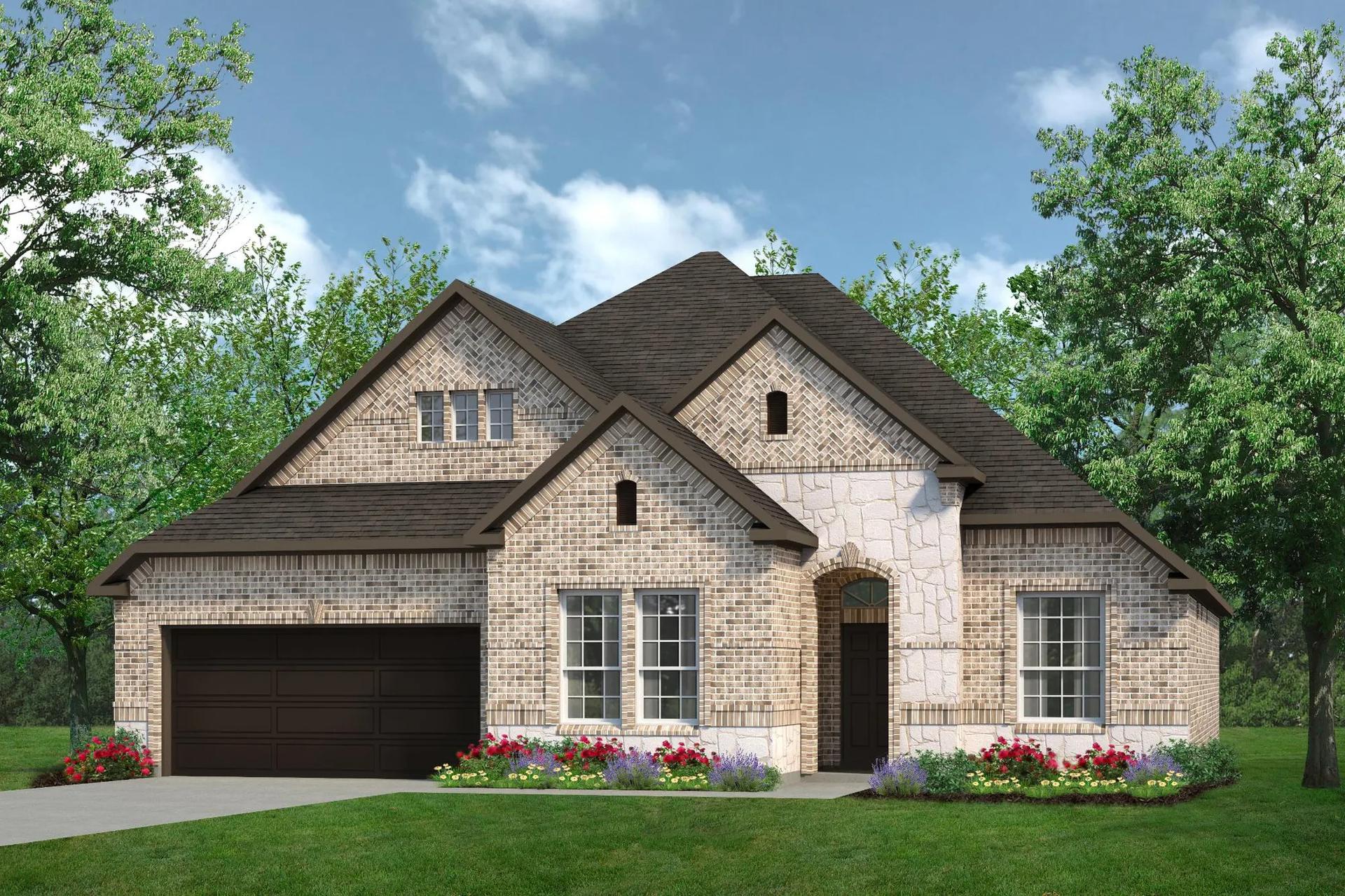 2434 B with Stone. 3br New Home in Waxahachie, TX