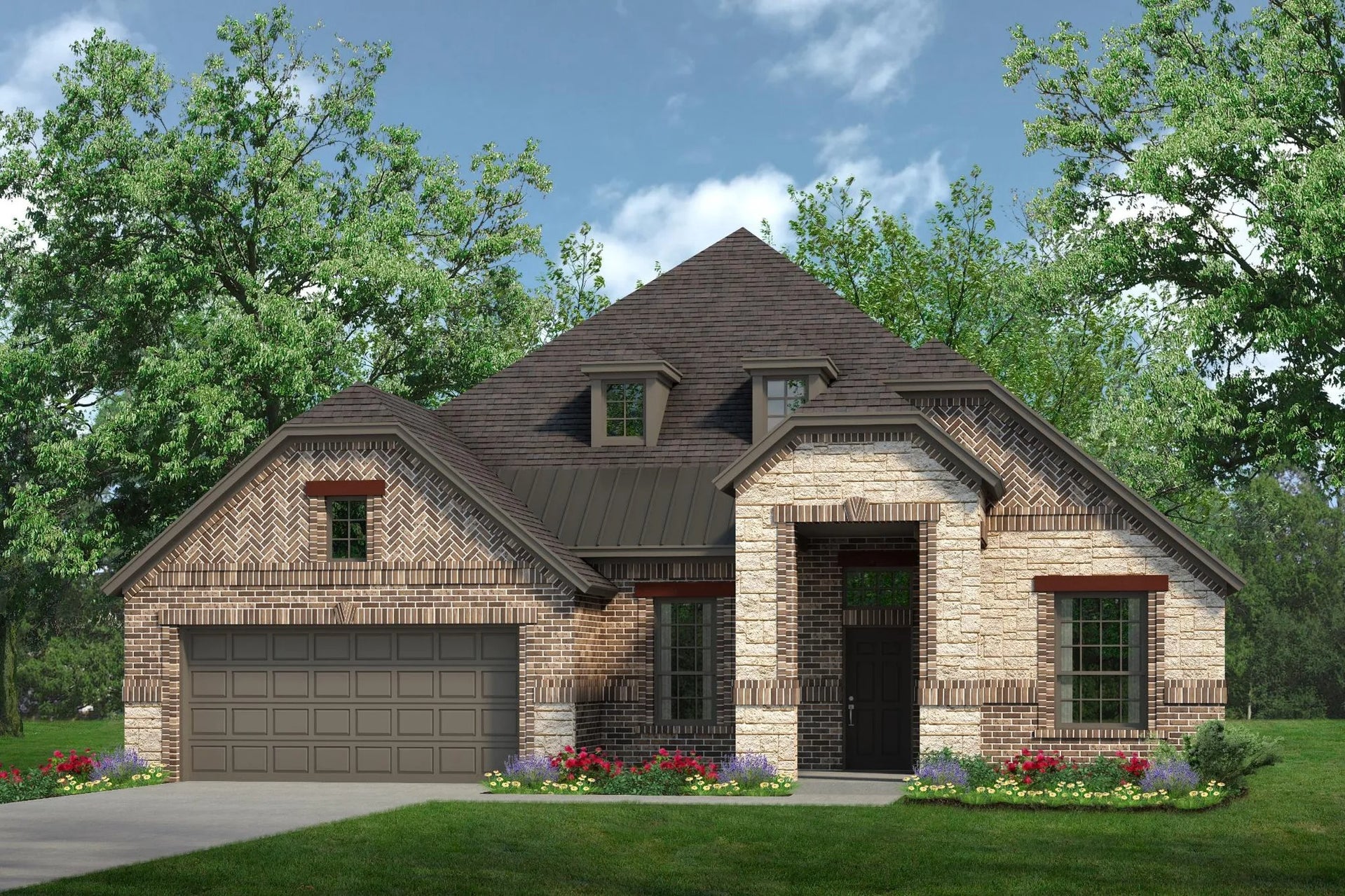 2533 D with Stone. Concept 2533 New Home Floor Plan