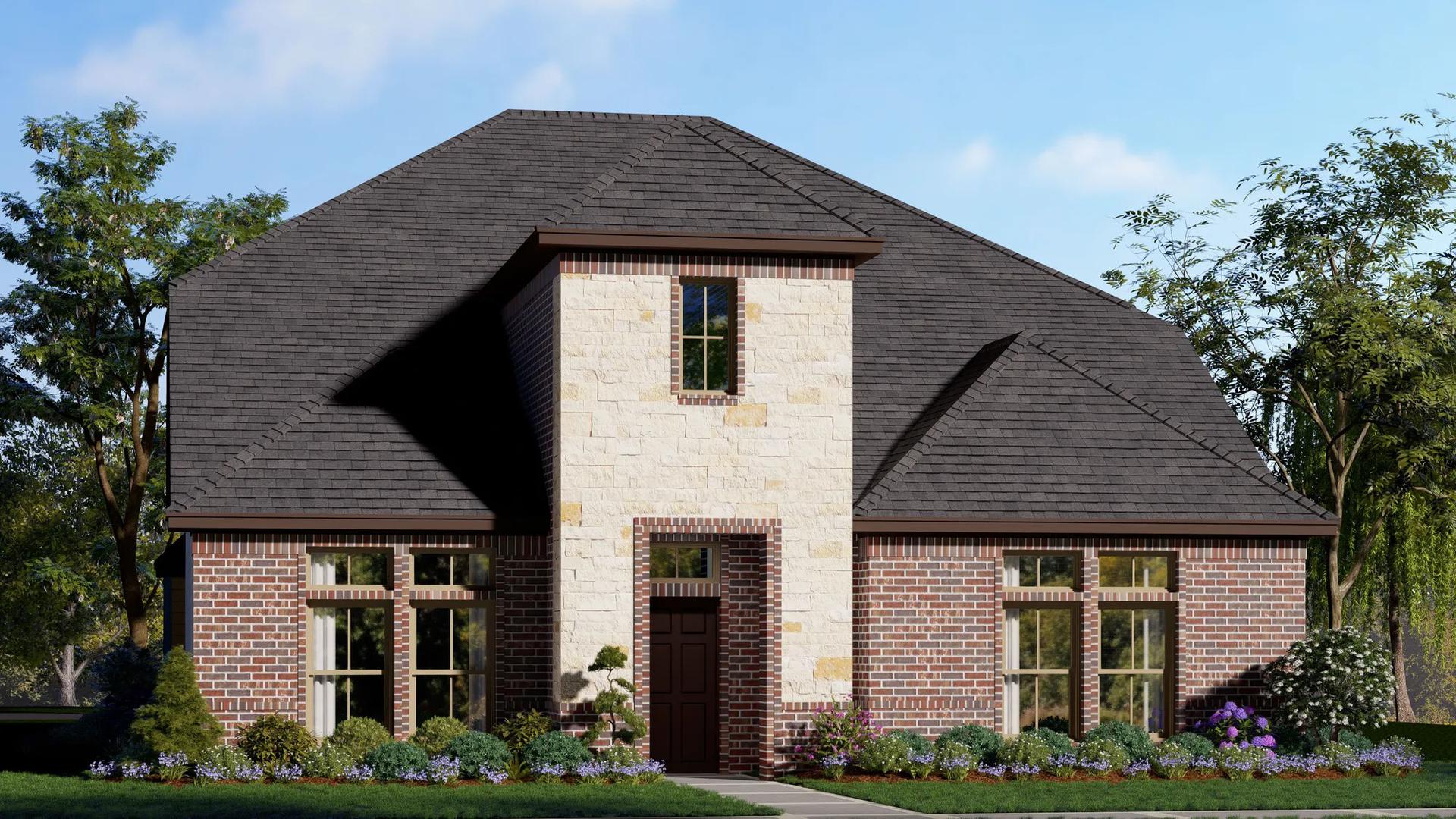 2571 A with Stone. Concept 2571 New Home Floor Plan