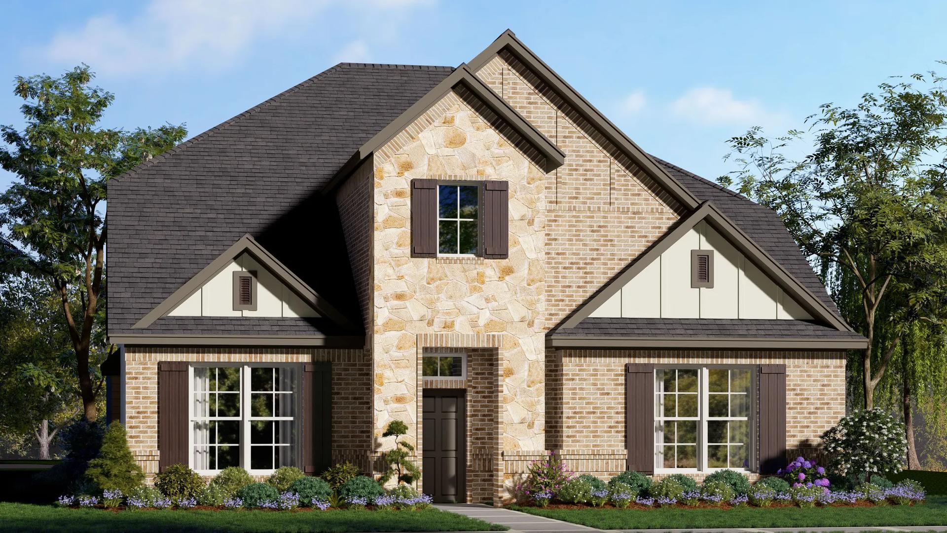 2571 B with Stone. Concept 2571 New Home Floor Plan