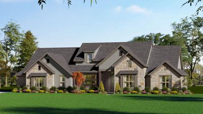 2797 C with Stone. Texas Home Builder