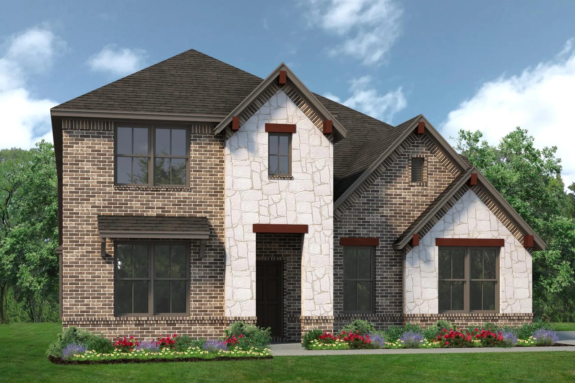 2870 B with Stone Outswing. Concept 2870 Home with 4 Bedrooms