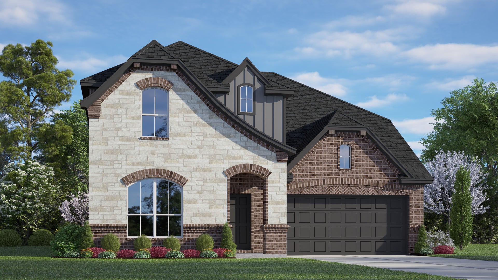 2870 C with Stone. 2,889sf New Home in Fort Worth, TX