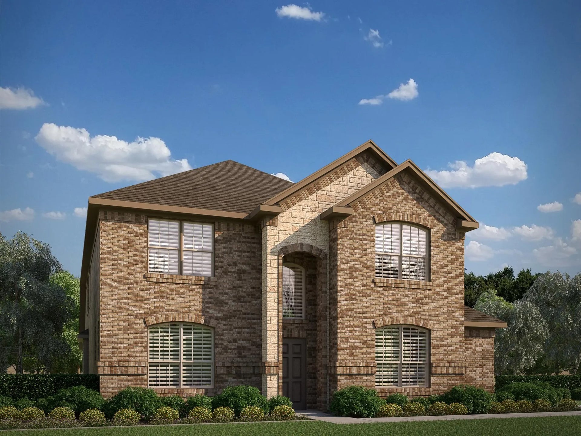 3106 A with Stone. New Home in Heartland, TX