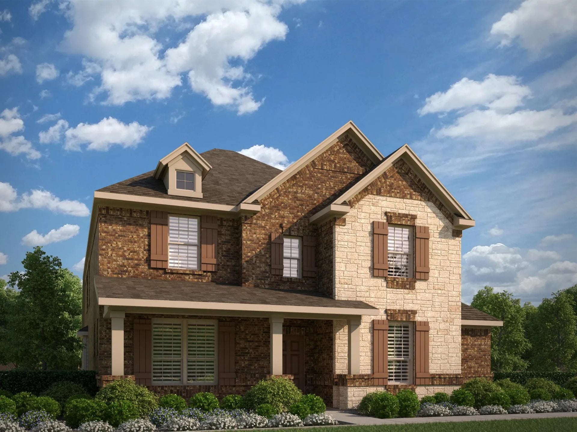 3106 B with Stone. 4br New Home in Heartland, TX