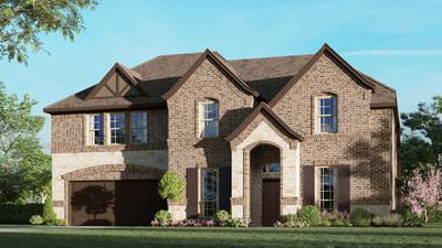 3135 A with Stone. New homes in Burleston, TX