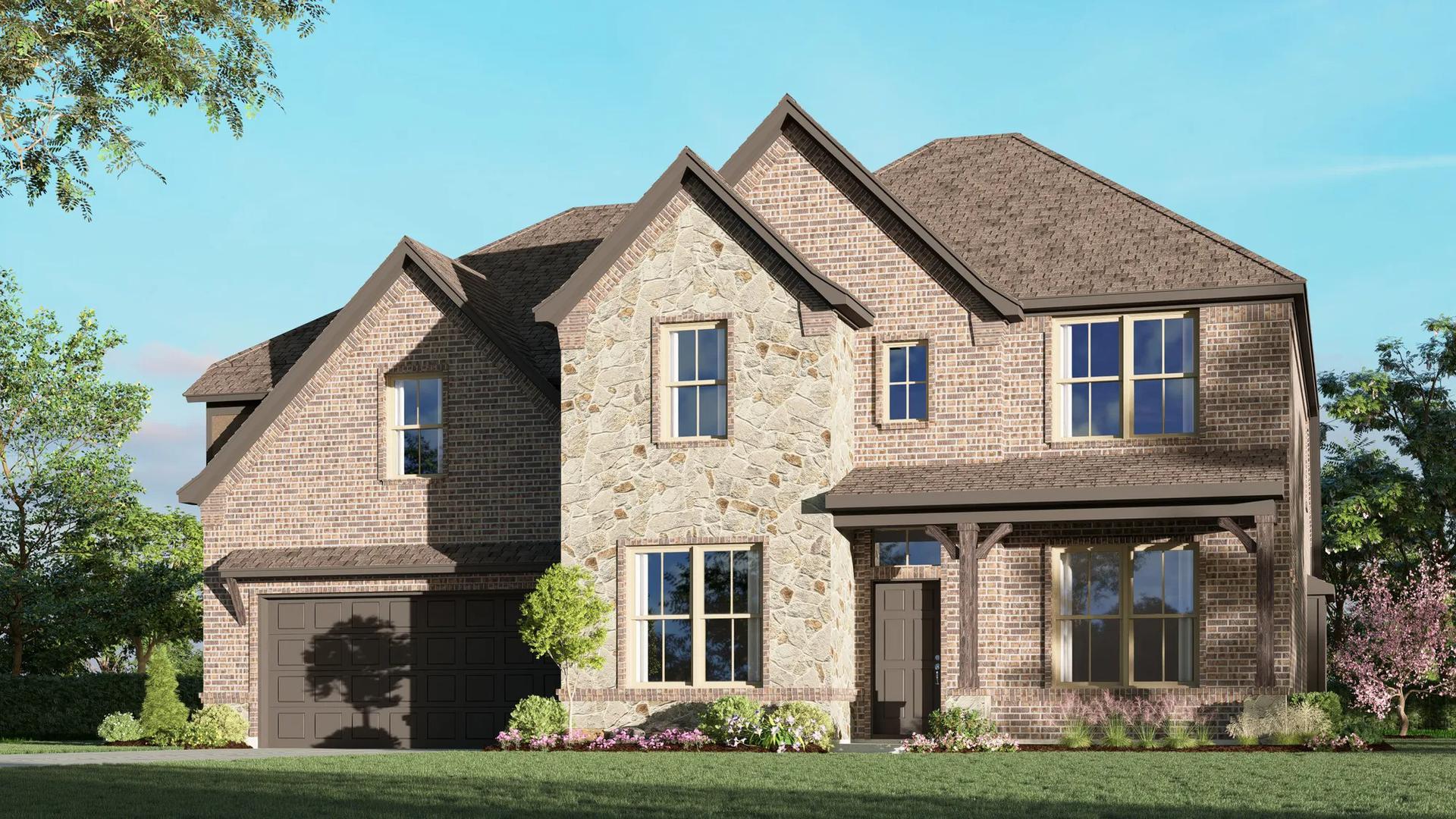 3135 B with Stone. Concept 3135 New Home Floor Plan