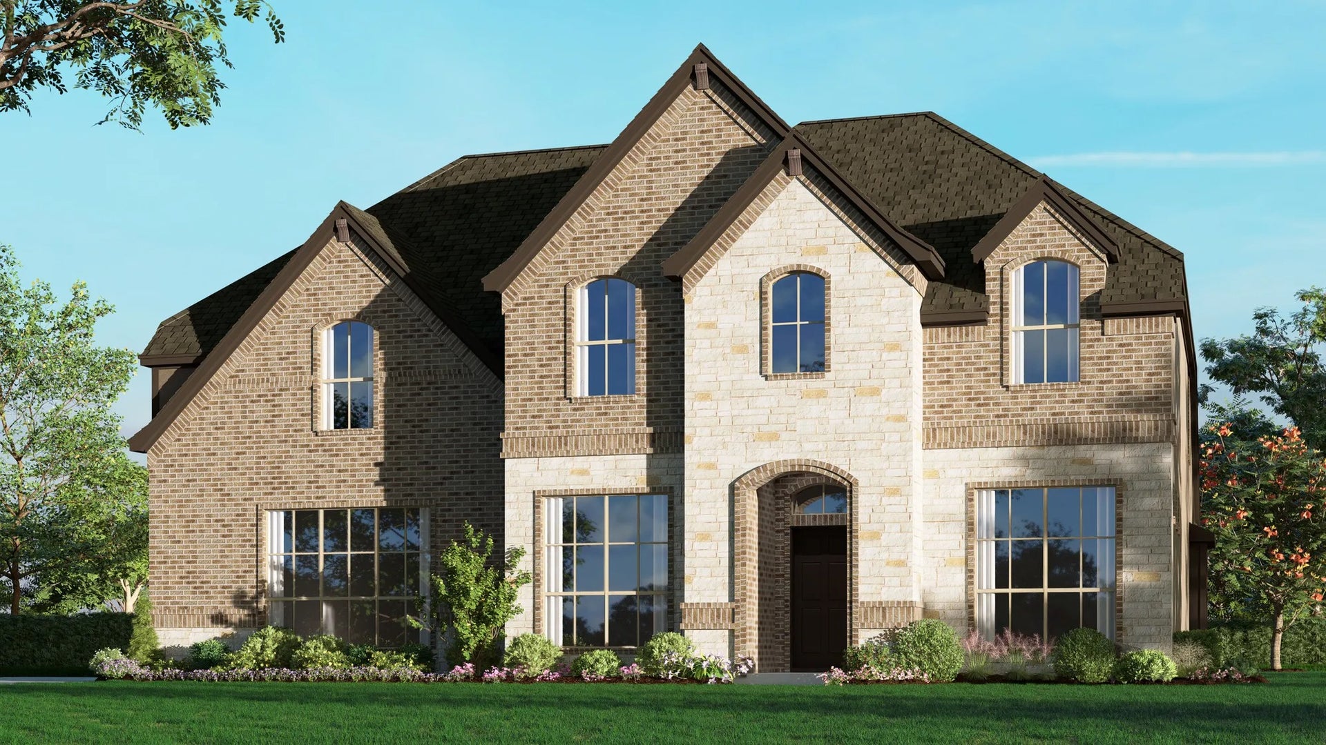 3135 D with Outswing Stone. 3,135sf New Home in Joshua, TX