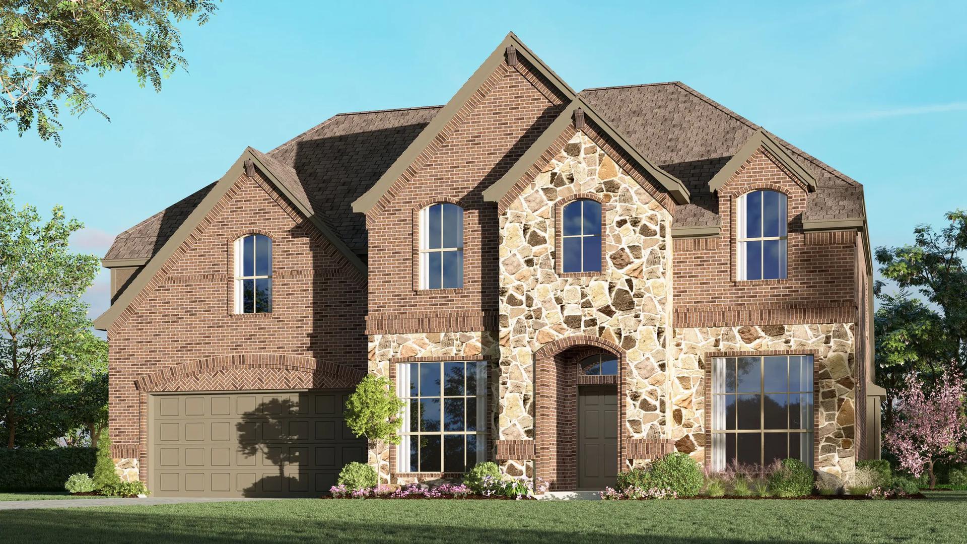 3135 D with Stone. Concept 3135 New Home Floor Plan