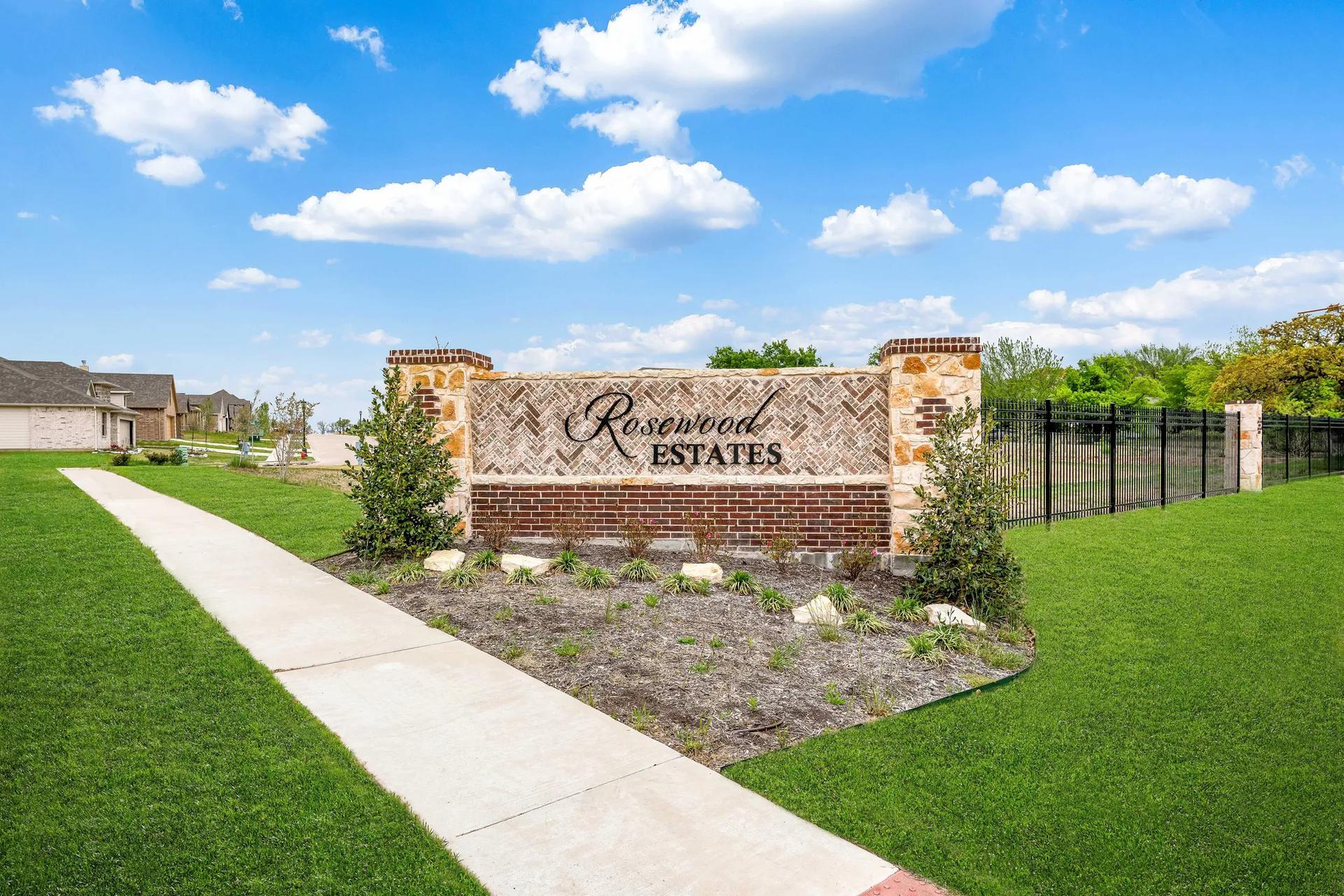 Rosewood Estates New Homes in Azle, TX