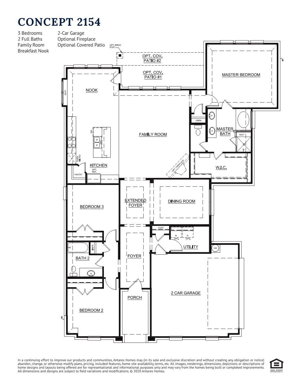 Concept 2154 New Home Floor Plan