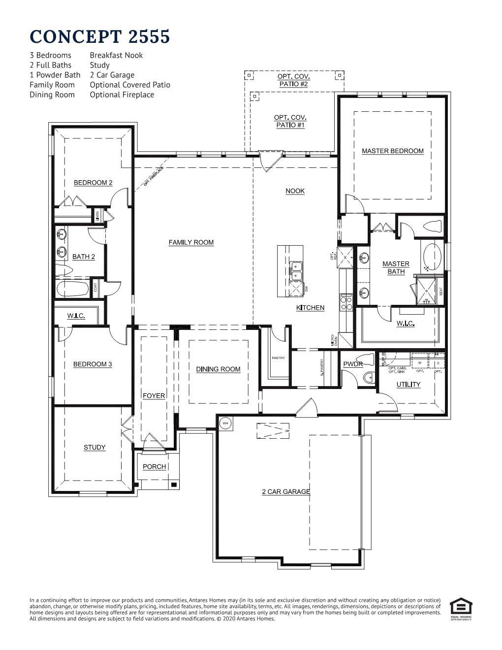 Concept 2555 New Home Floor Plan
