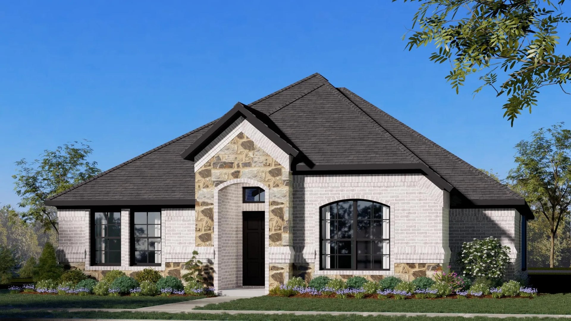 1568 C Stone. Concept 1578 New Home in Heartland, TX