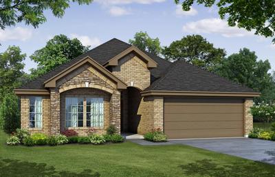 1730 C with Stone. 1,730sf New Home