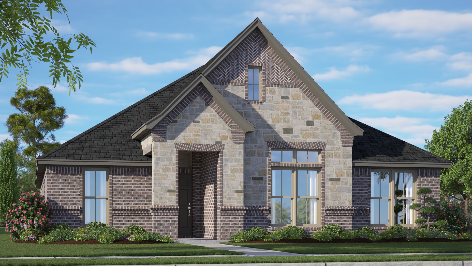 1746 C with Stone. Concept 1746 Home with 3 Bedrooms
