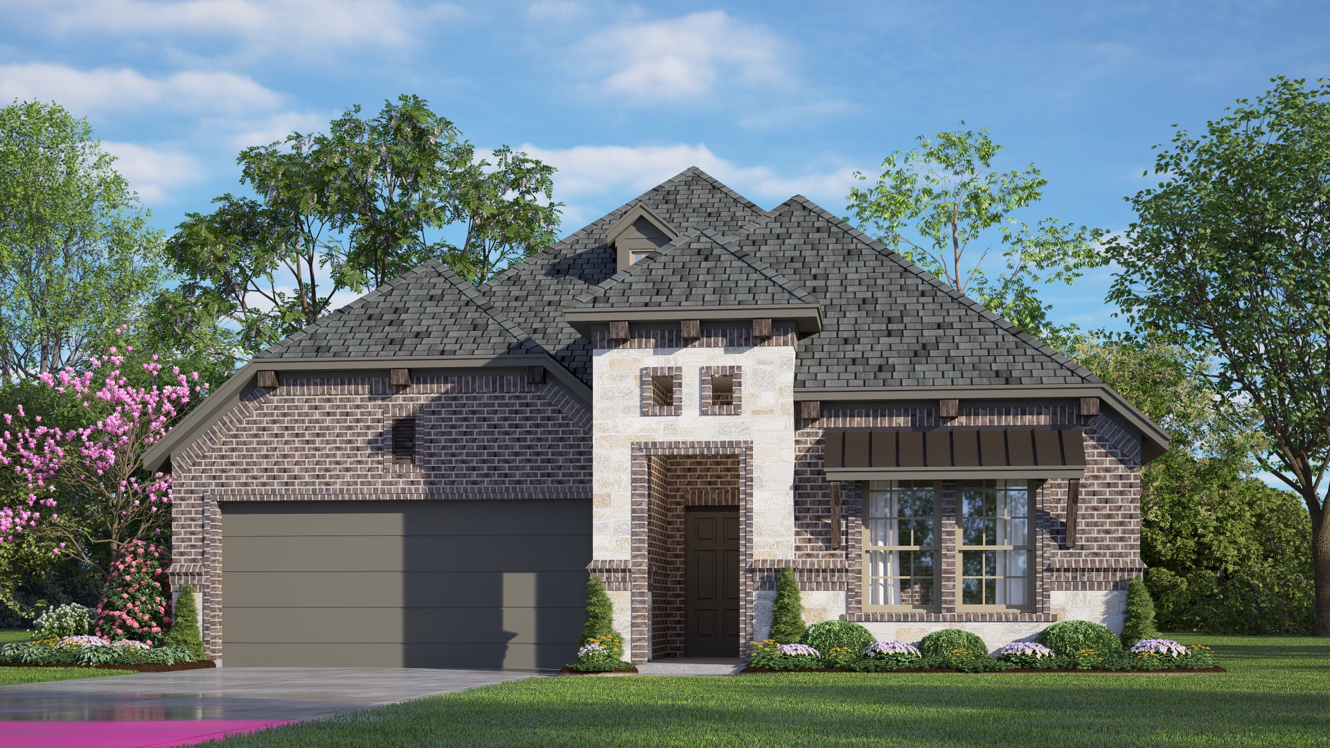 1841 C with Stone. Concept 1841 New Home Floor Plan