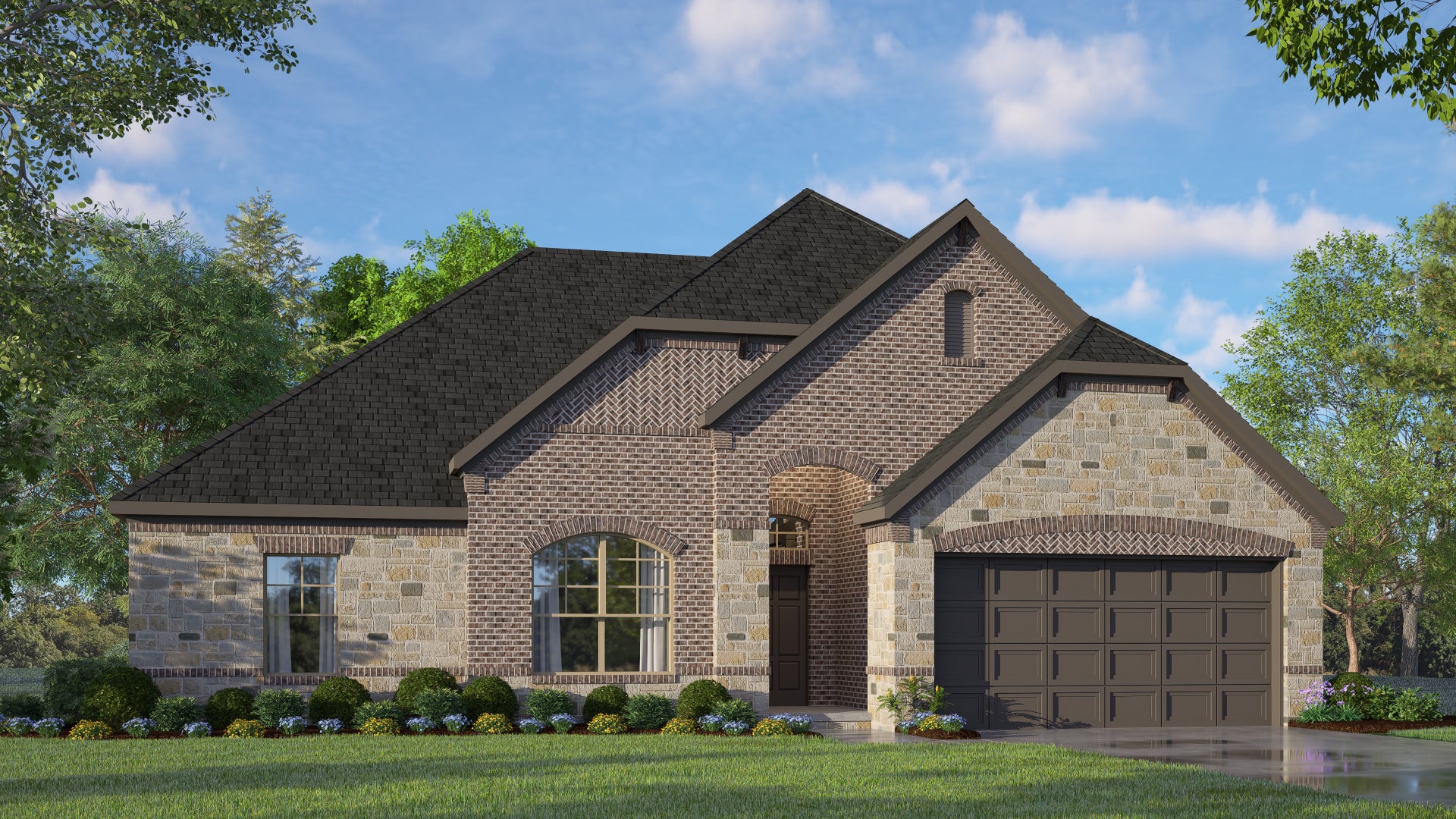 2027 D with Stone. New Home in Joshua, TX