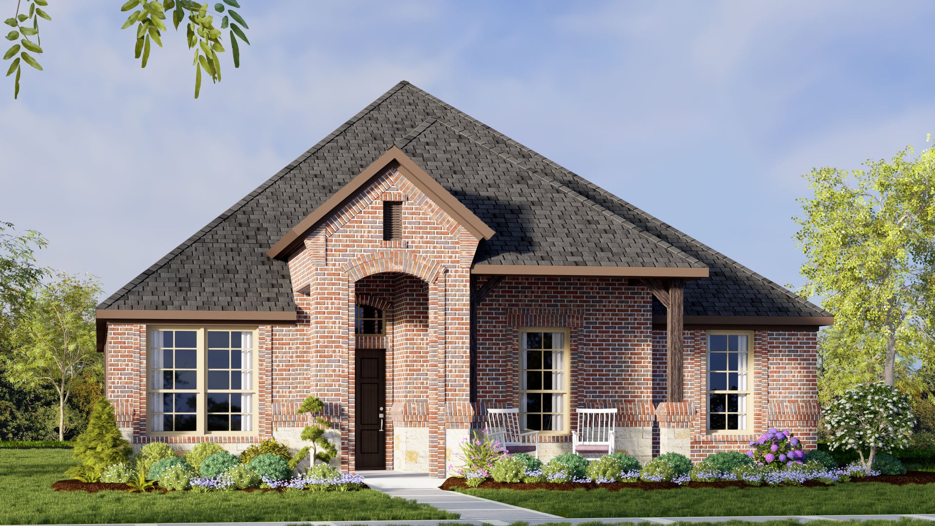 2129 D with Stone. Concept 2129 New Home Floor Plan