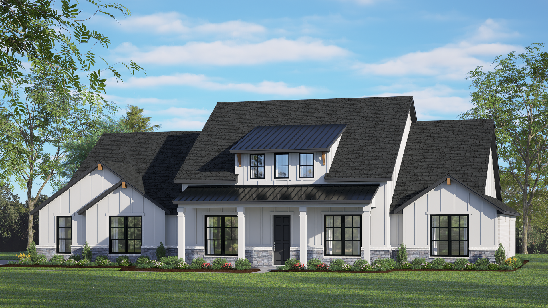 2915 D with Stone. Concept 2915 Home with 4 Bedrooms