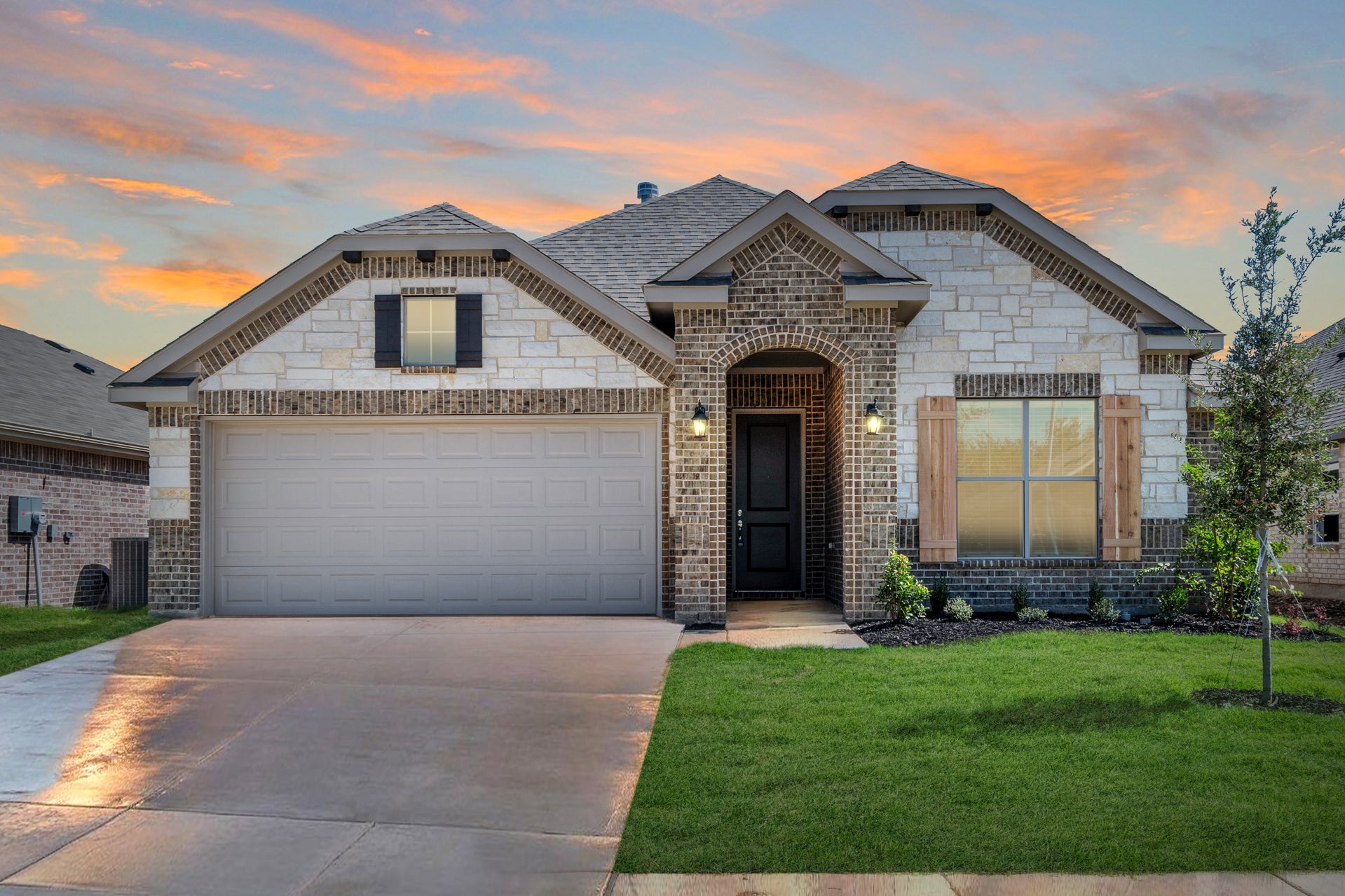 1660 C with Stone. 3br New Home in Fort Worth, TX