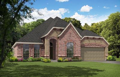 2622 B with Stone. Texas Home Builder