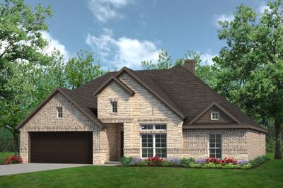 2393 C with Stone. New homes in Burleston, TX