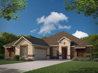 2404 B with Stone. Texas Home Builder