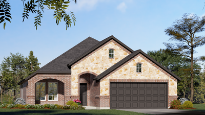 1849 C with Stone. 1,849sf New Home