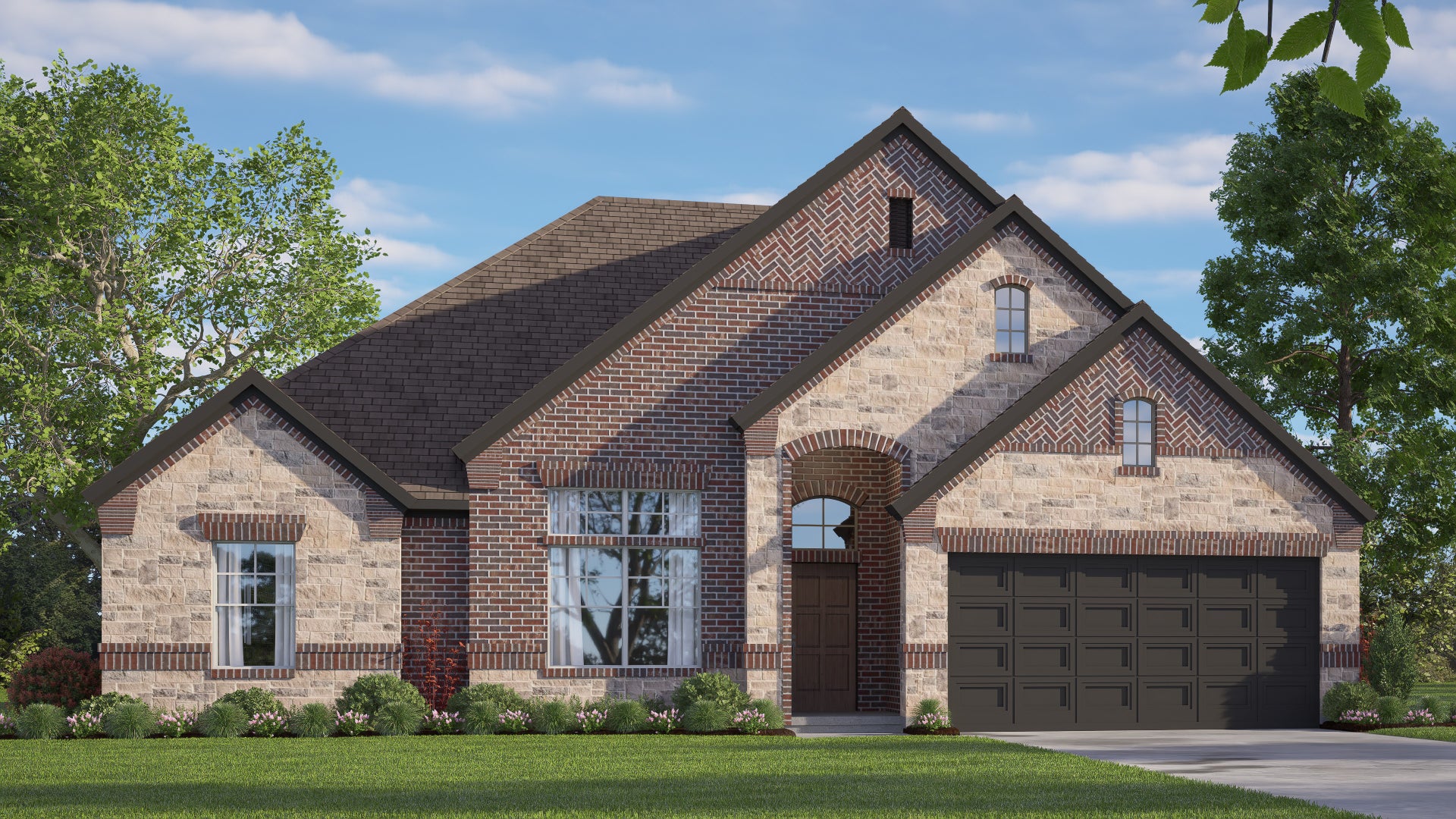 2027 C with Stone. Concept 2027 New Home in Midlothian, TX