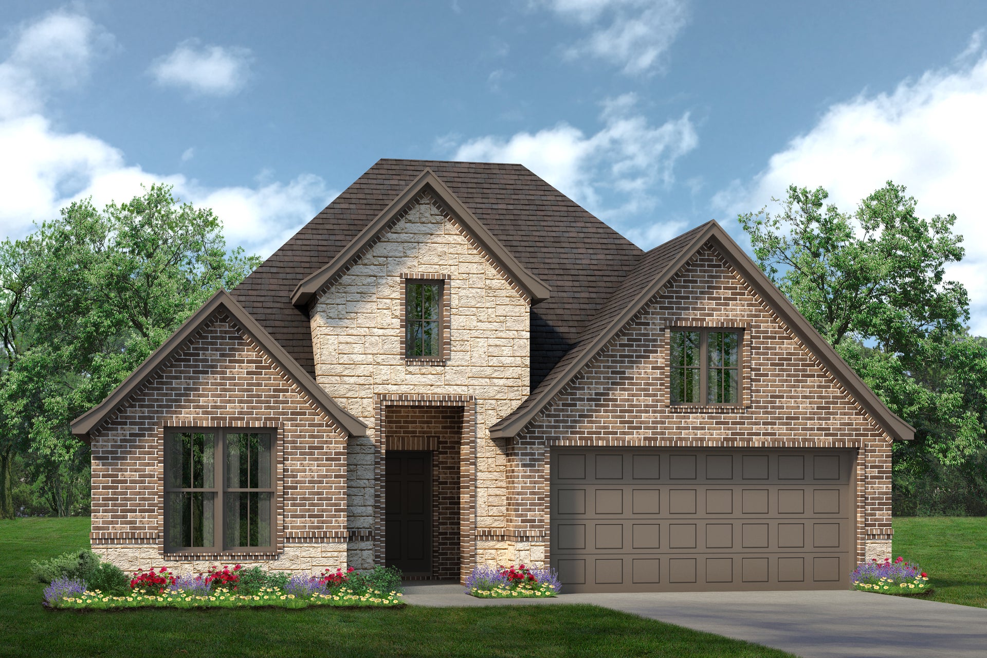 2186 D with Stone. New Home in Weatherford, TX
