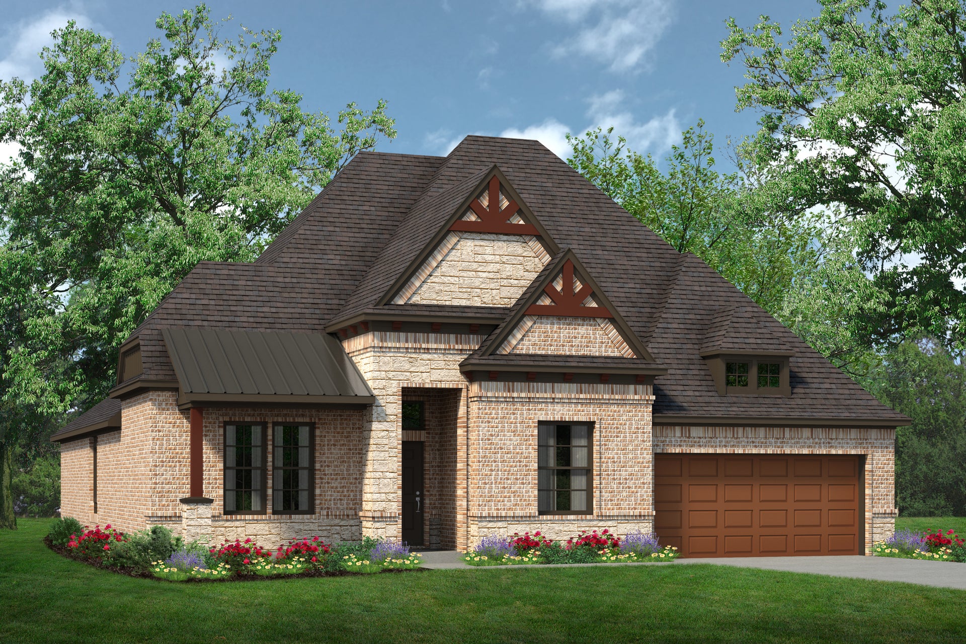 2622 E with Stone. 2,622sf New Home