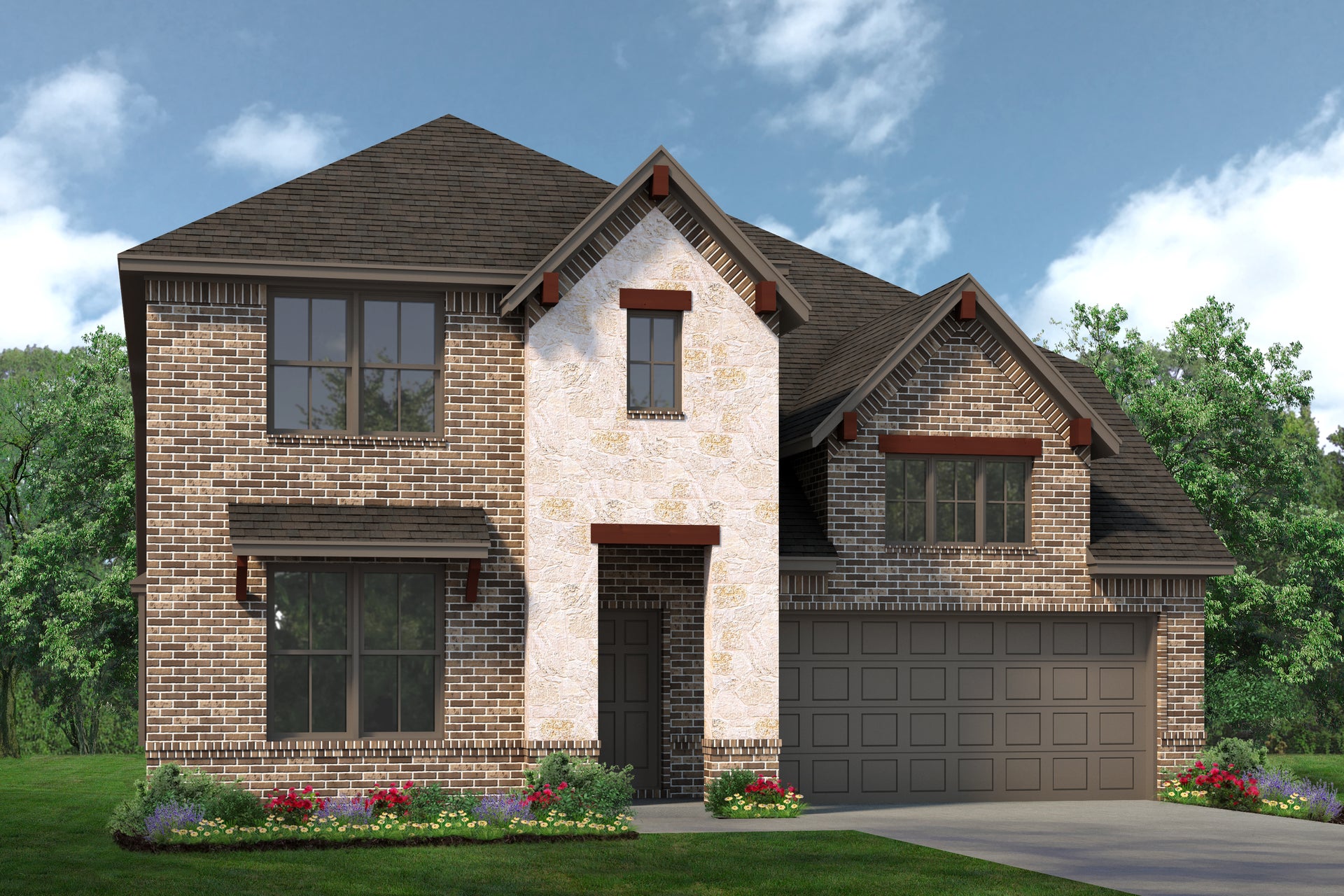 2870 B with Stone. Concept 2870 Home with 4 Bedrooms