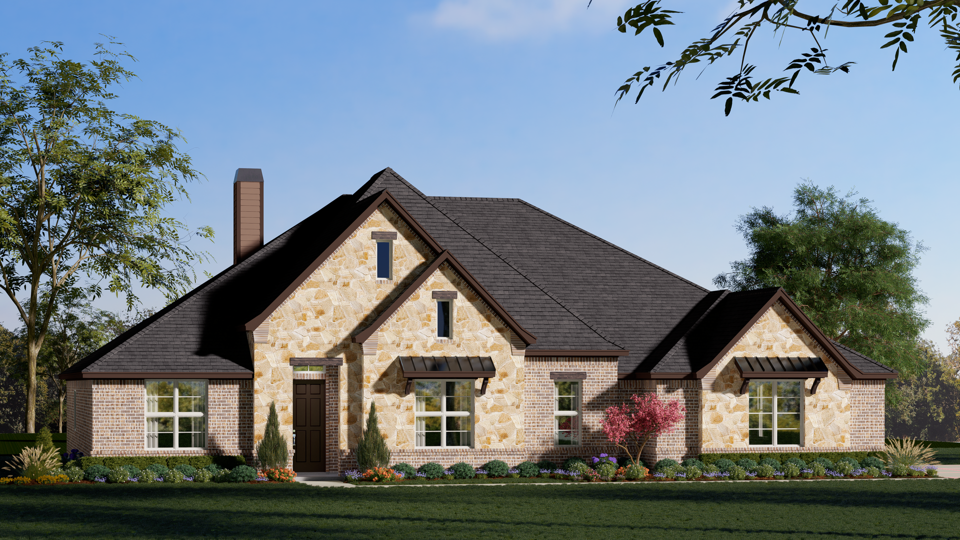 3141 B with Stone. Concept 3141 Home with 4 Bedrooms
