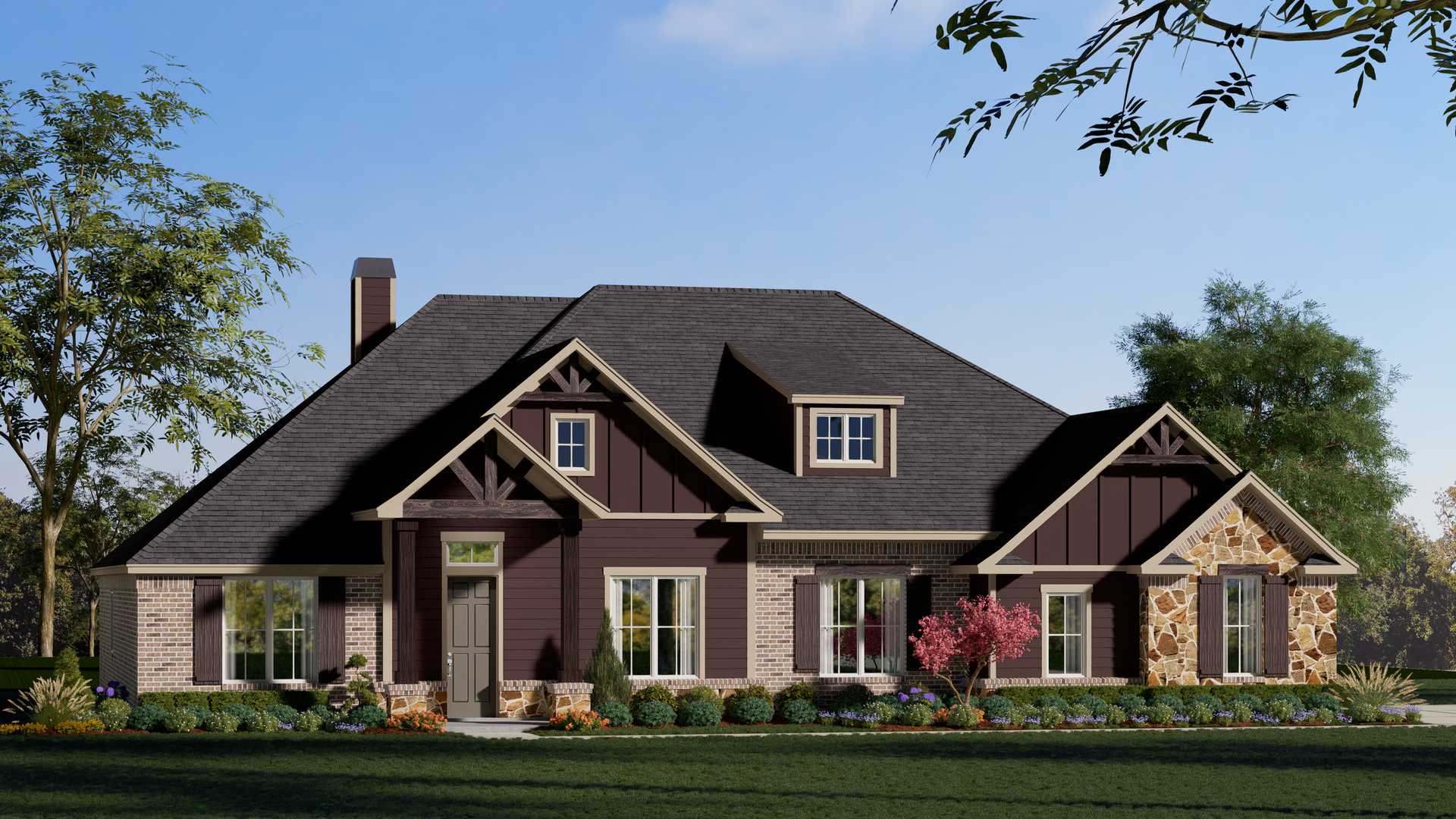 3141 C with Stone. Concept 3141 Home with 4 Bedrooms