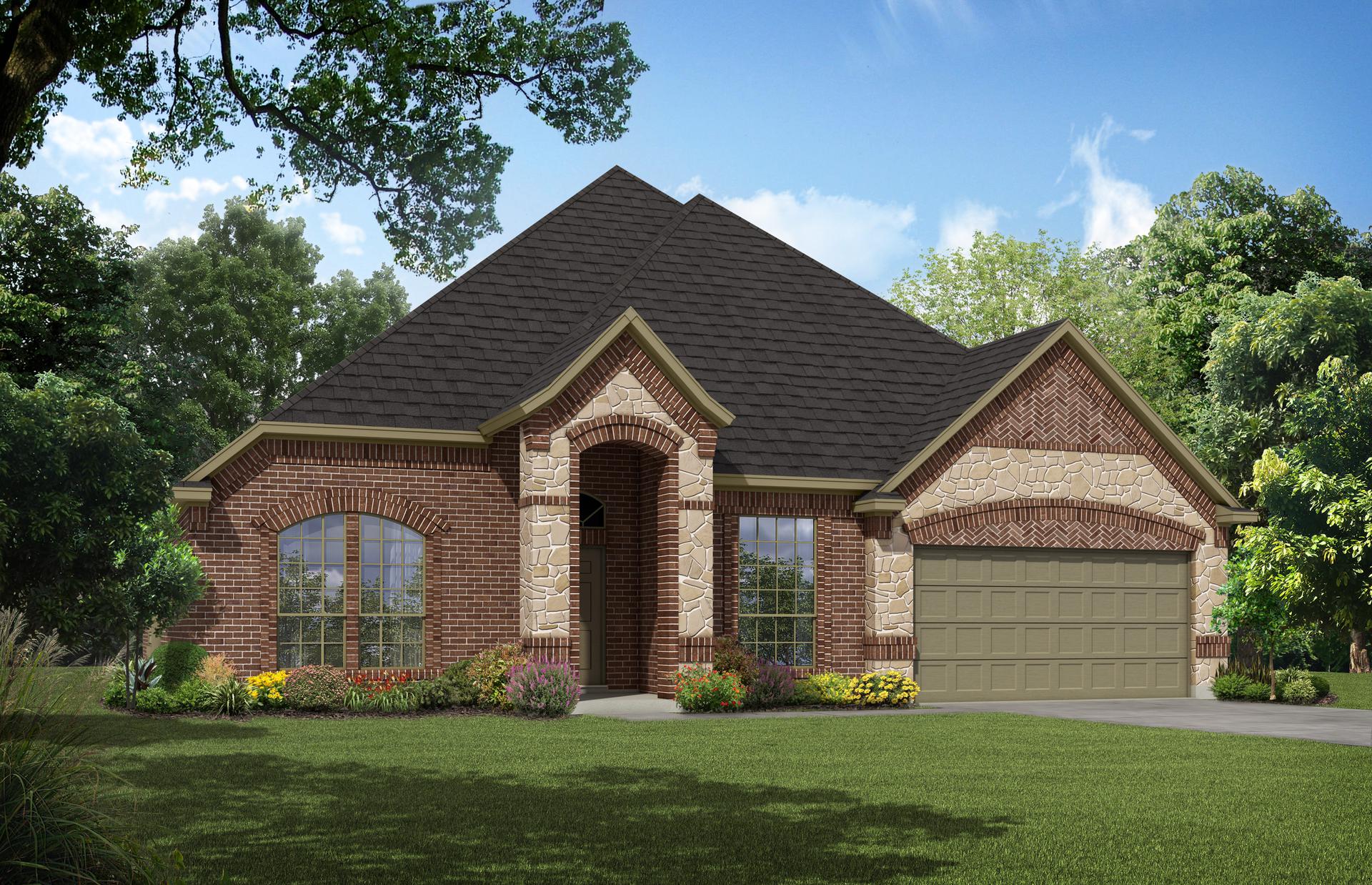 2622 A with Stone. 4br New Home in Waxahachie, TX