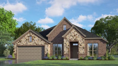 2464 B with Stone. Texas Home Builder