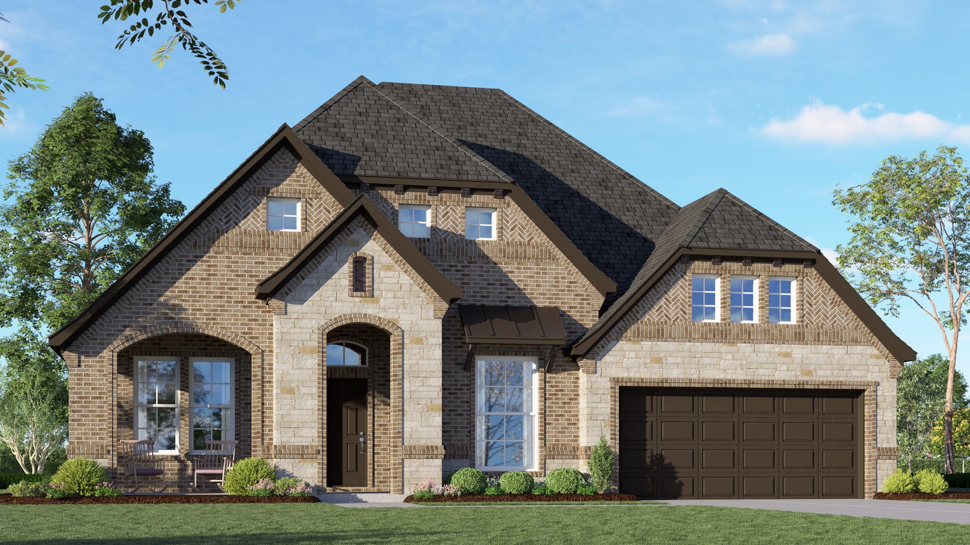 2622D with Stone. 2,628sf New Home in Burleson, TX