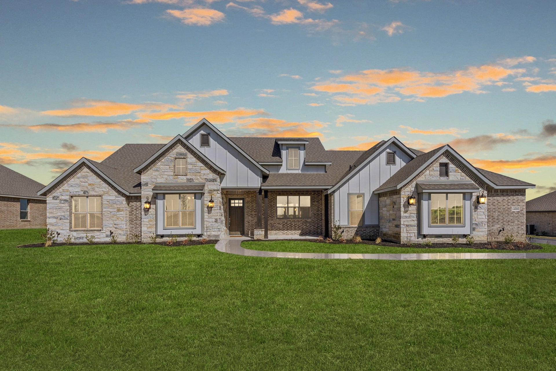 2797 C with Stone. 2,797sf New Home in New Fairview, TX
