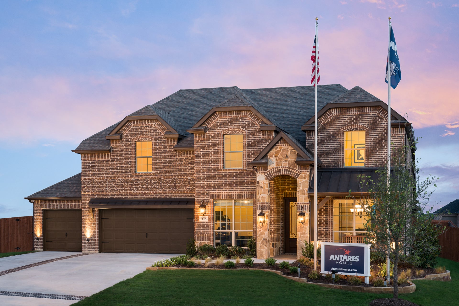 3135 C with Stone. 3,135sf New Home in Midlothian, TX