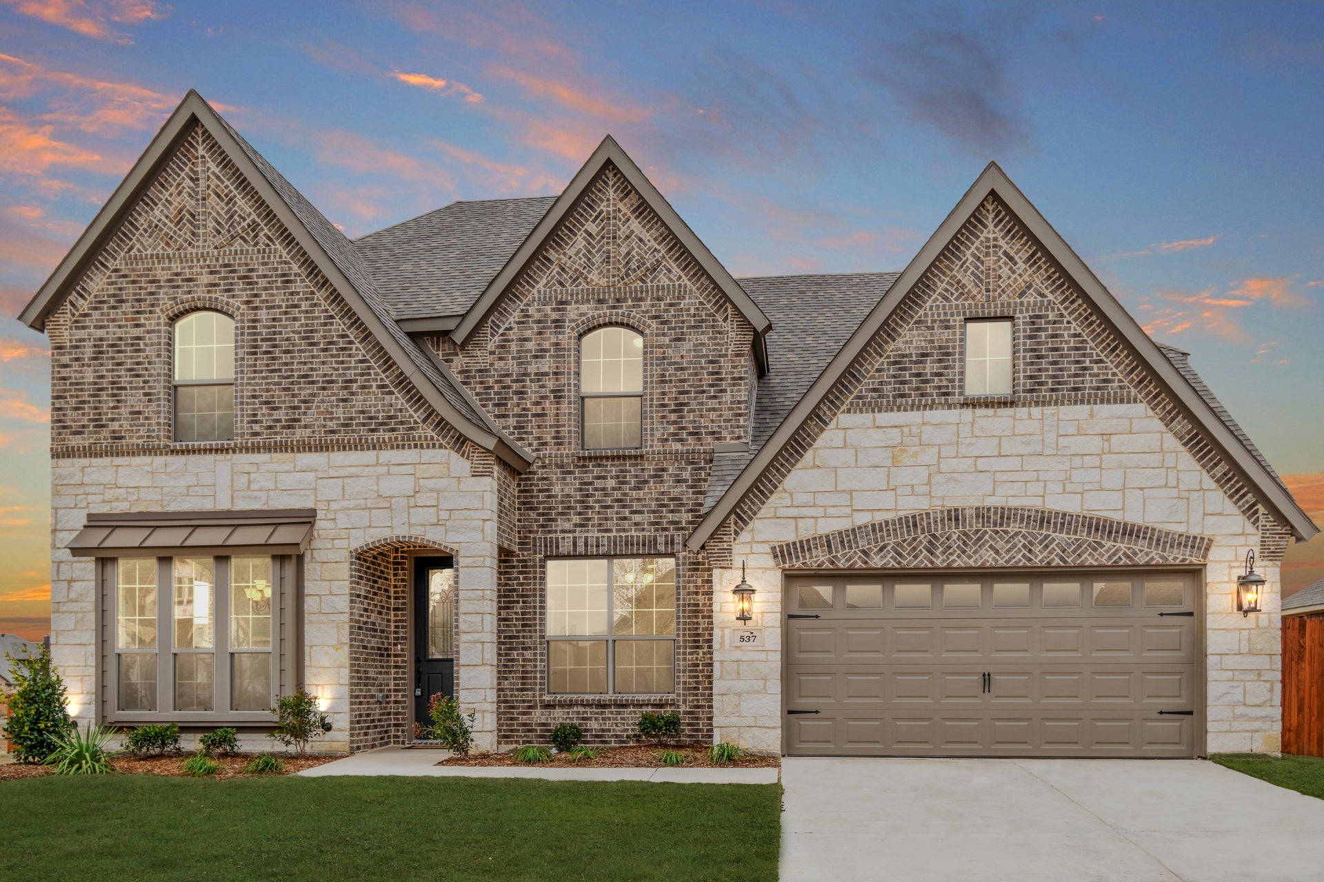 3218 D with Stone. Concept 3218 New Home in Burleson, TX