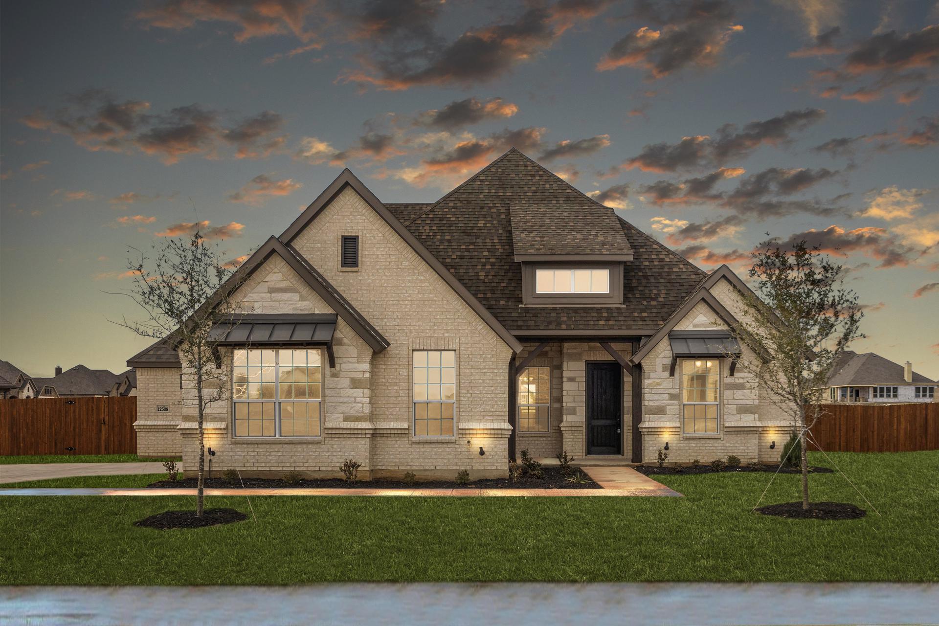 2555 B with Stone. 2,555sf New Home in Waxahachie, TX