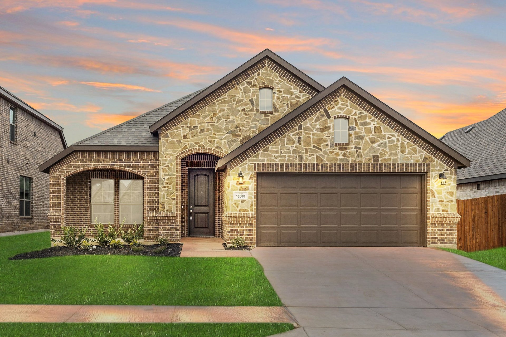 1849 C with Stone. 1,849sf New Home in Weatherford, TX